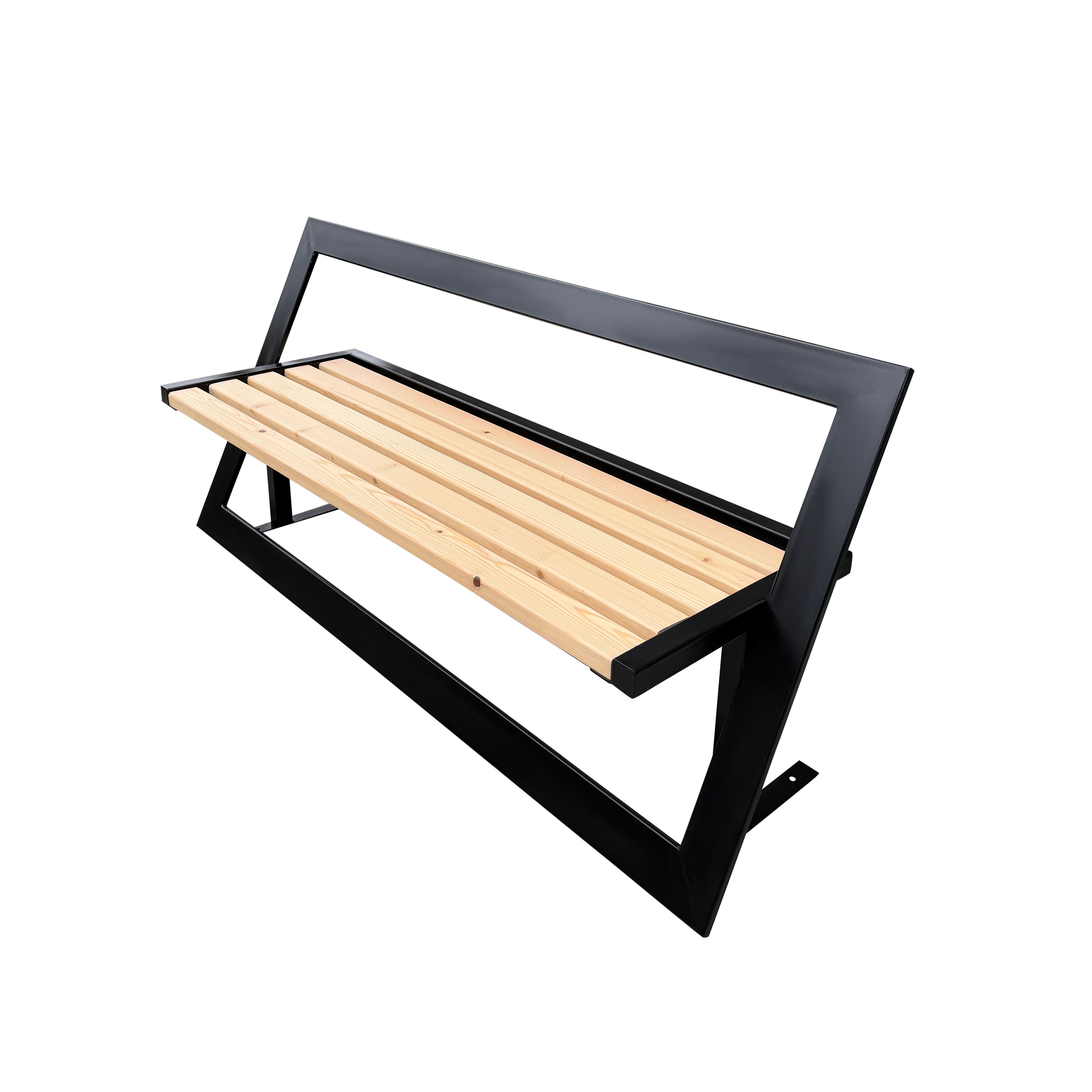 Bancă Grădină Premium Metal & Lemn – Design Modern Exclusiv | Confort & Stil de Lux pentru Exterior - FROMRO