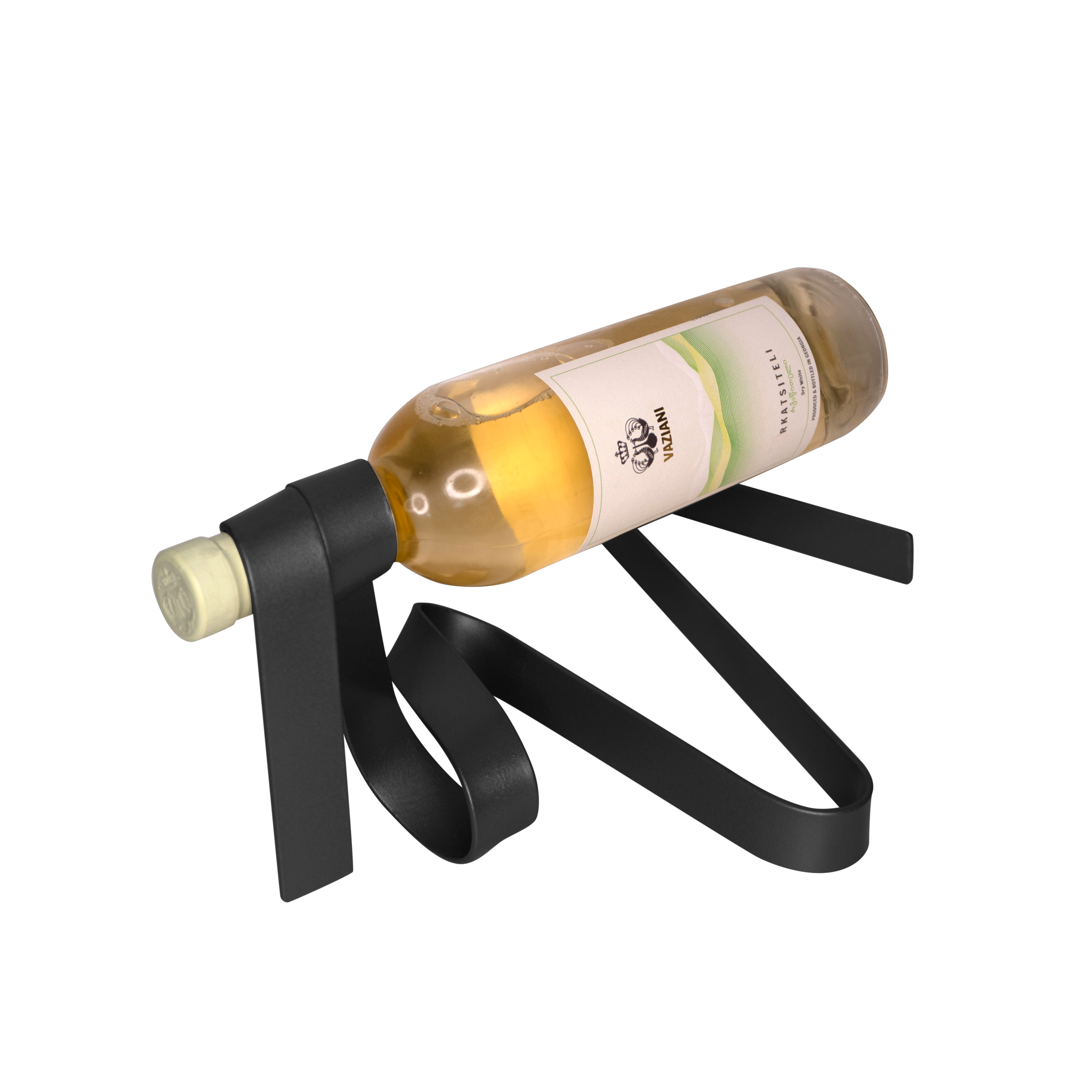 Suport Vin Ribbon Auriu Mat