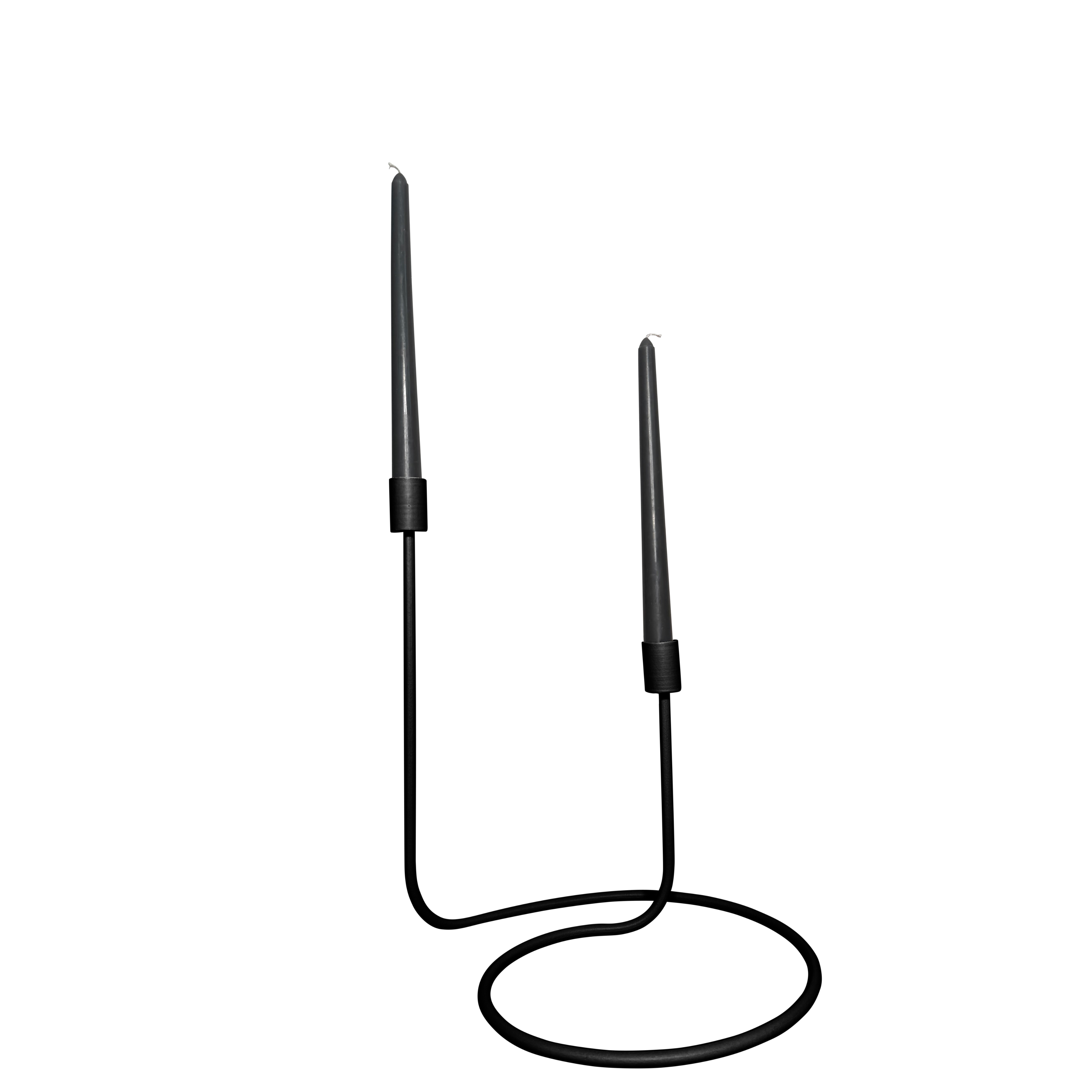 Suport lumânări SHADOW FLAME alb mat