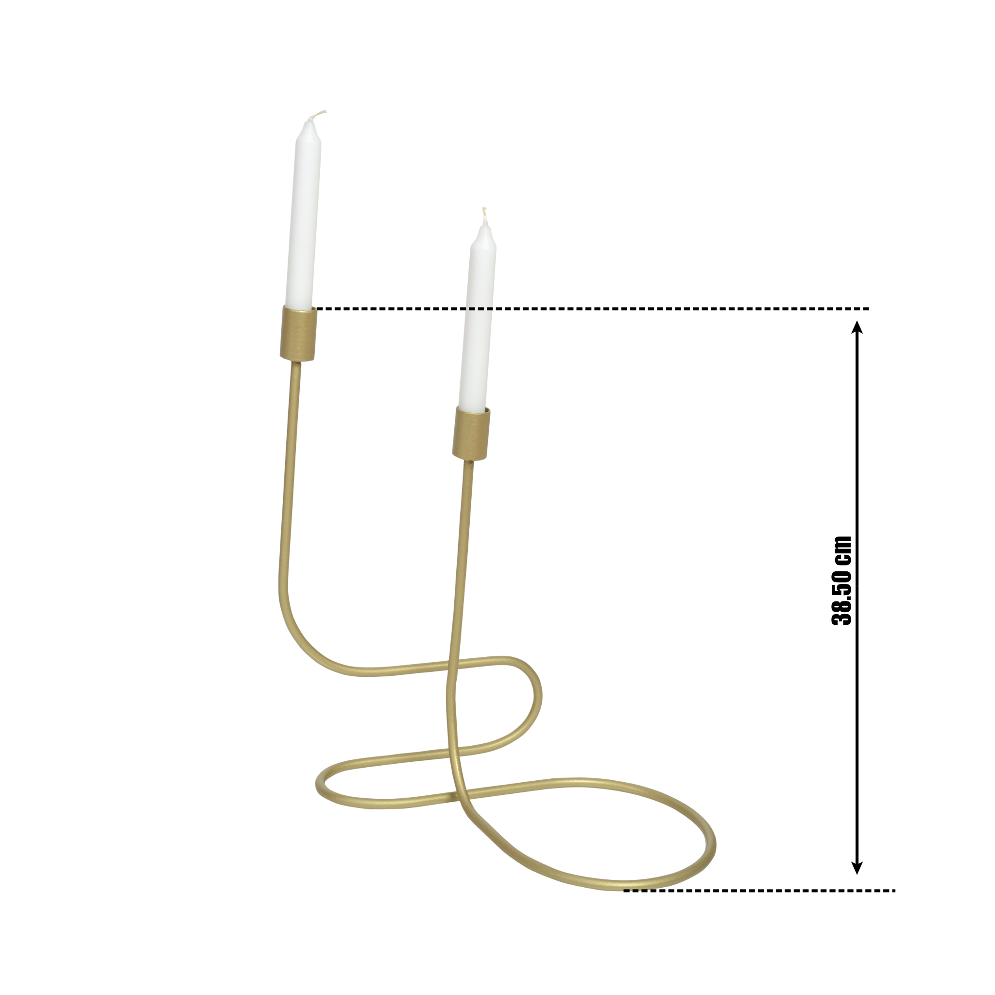 Suport de lumânări SHADOW GLOW auriu mat - FROMRO