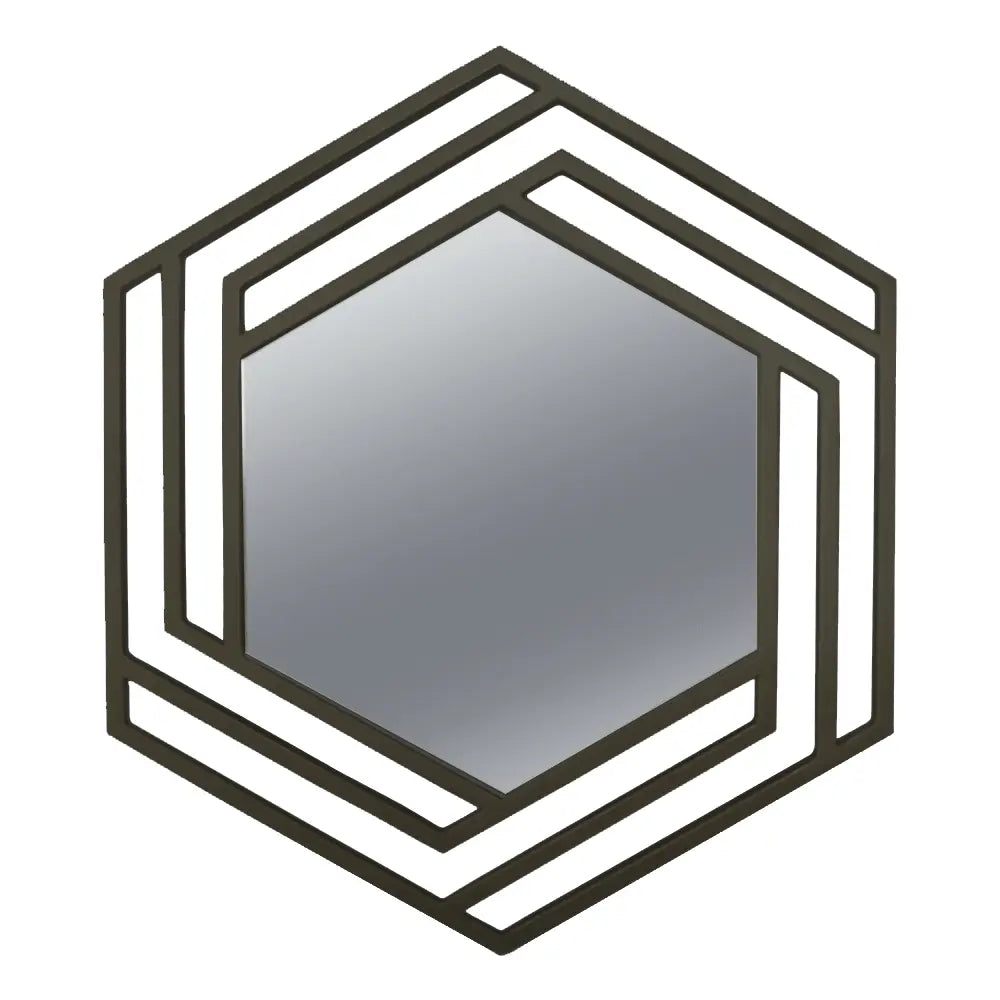 Oglinda AURORA cu rama metalică negru mat - FROMRO