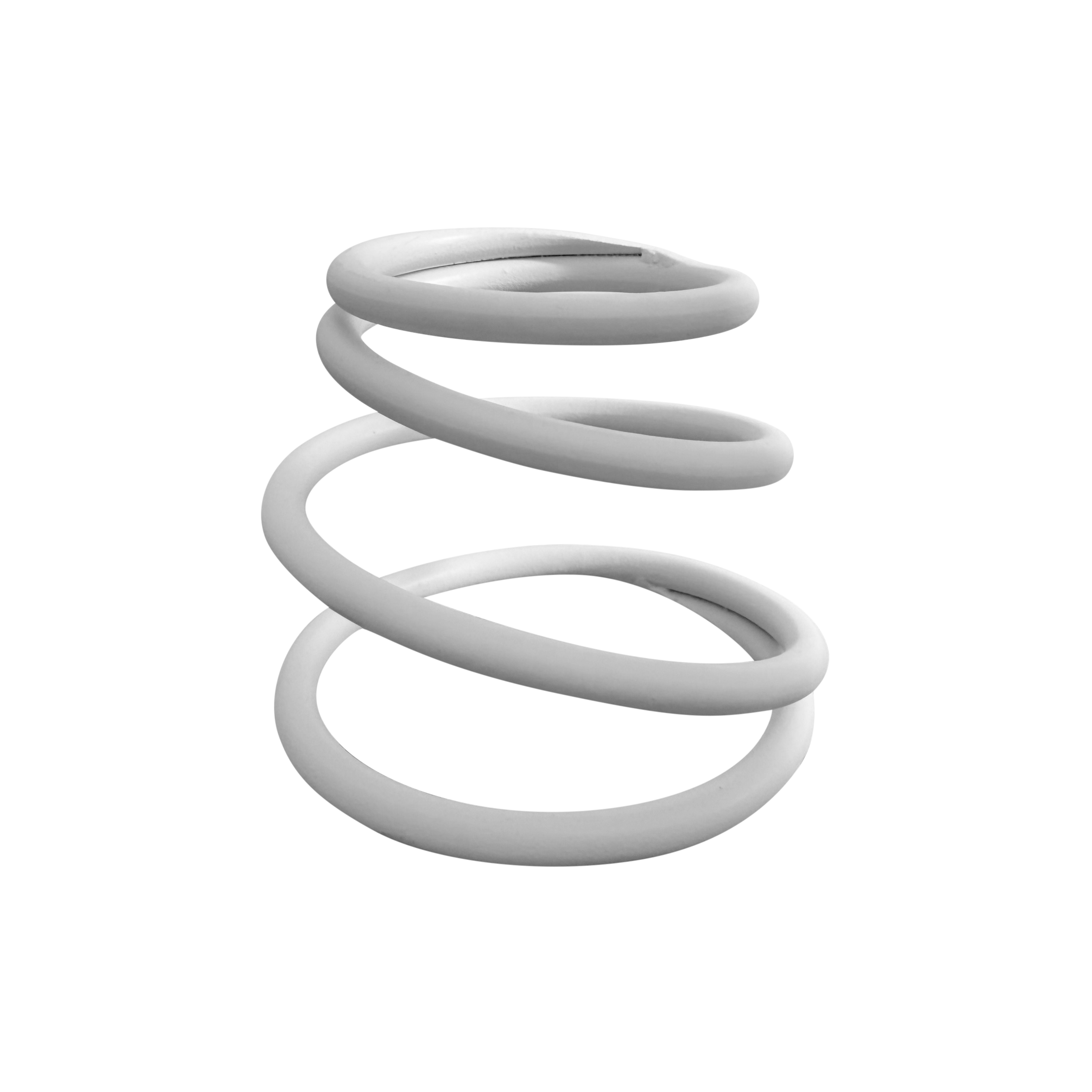 Suport metalic Ou Paște Spirală alb mat– Design Modern Premium | Stabil & Elegant | Decor Must-Have - FROMRO