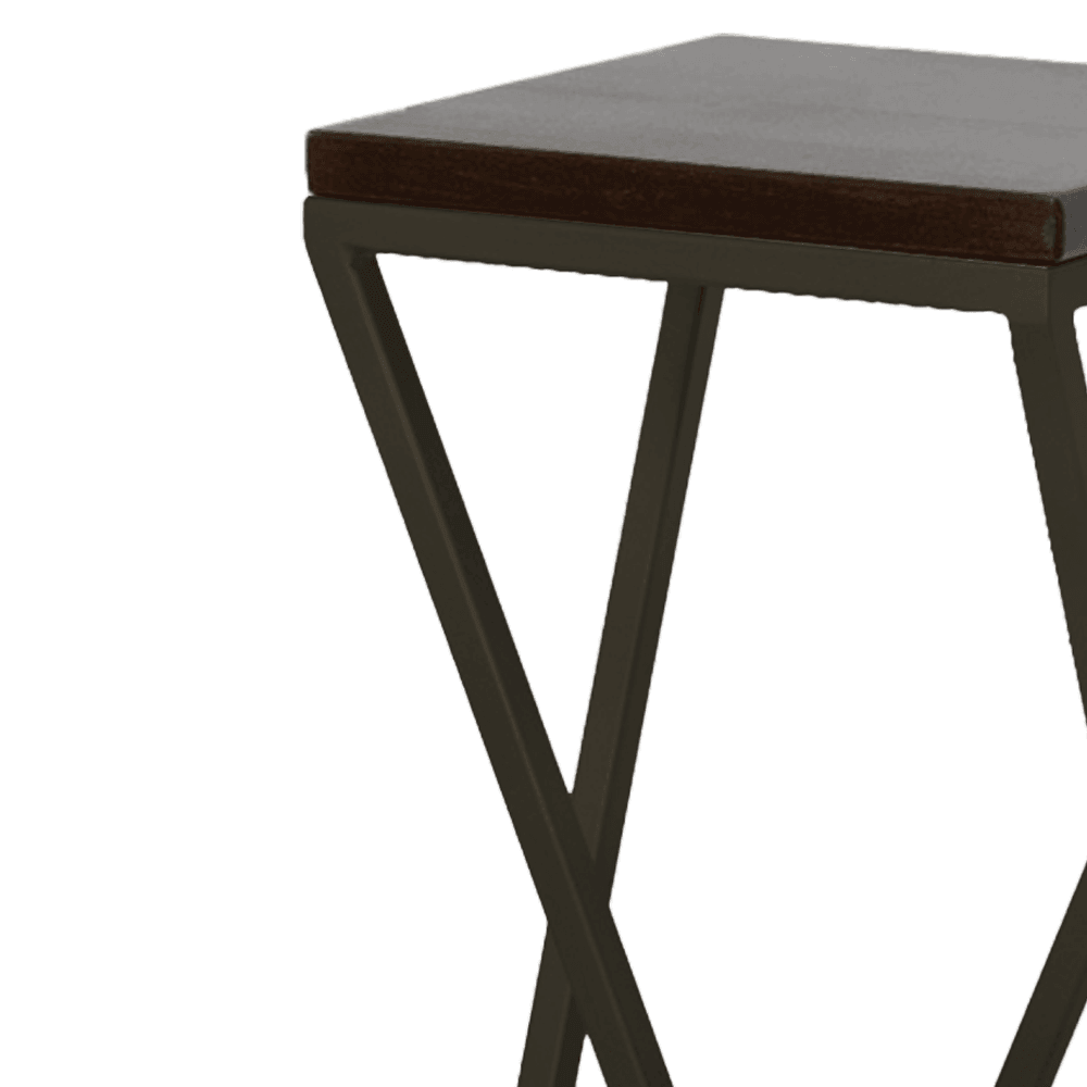 Set suporturi decorative pentru ghivece  MELISA cu cadru metalic auriu mat - FROMRO