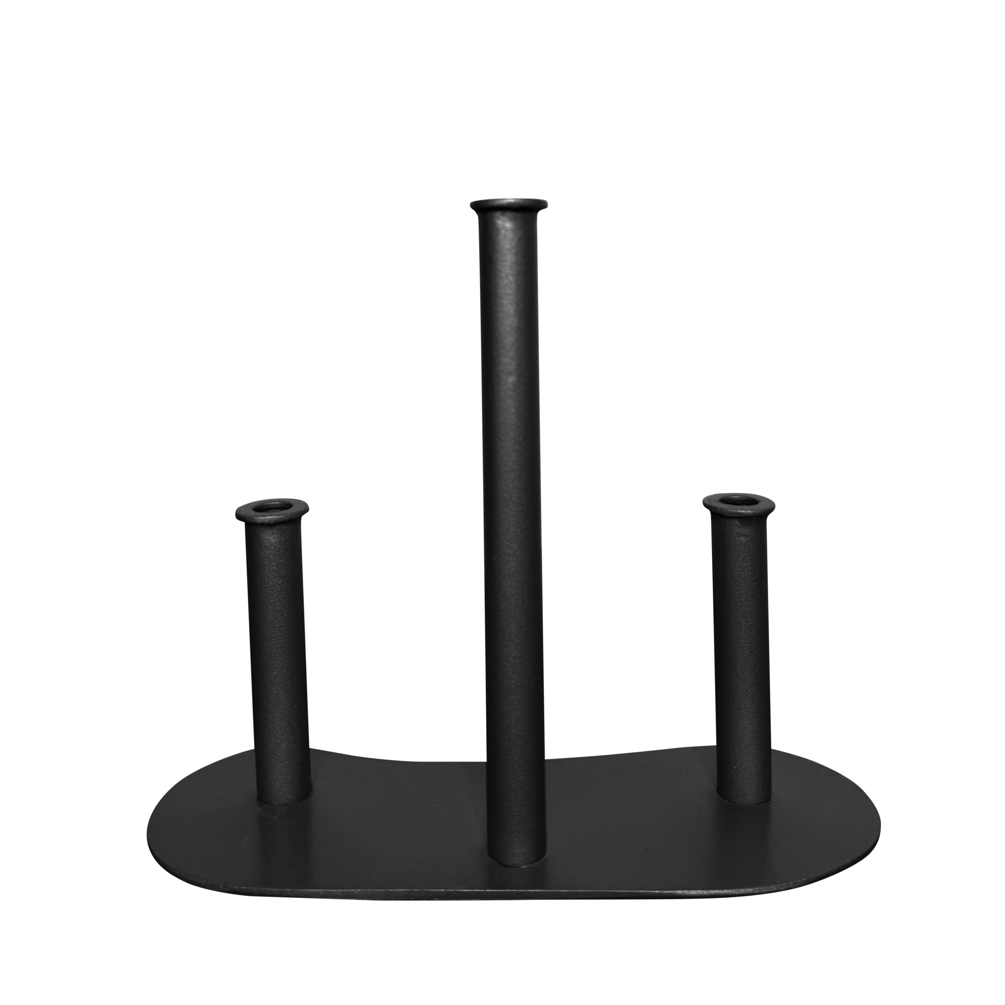 Trilogia – Suport decorativ pentru eprubete, design modern vertical, auriu mat - FROMRO